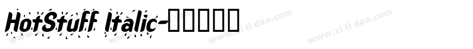 HotStuff Italic字体转换